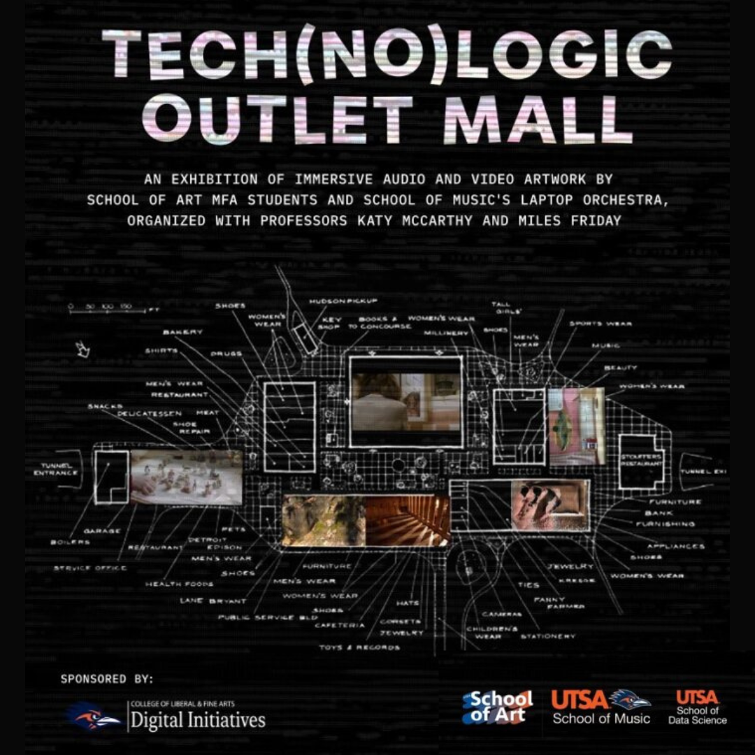 flyer for tech(no)logic outlet